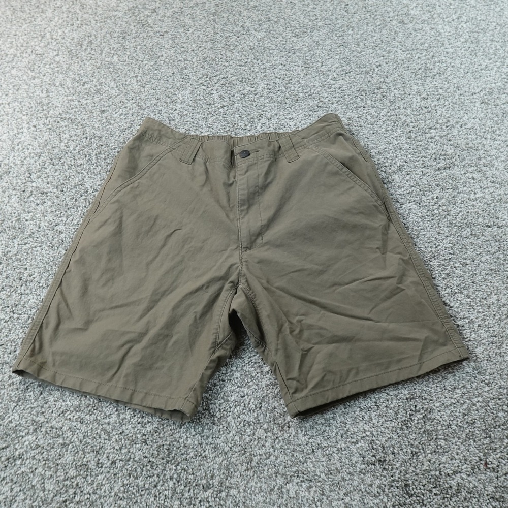 Wrangler Shorts Mens 32 Brown Stretch Outdoor Hiking Performance Tech Flex Trail